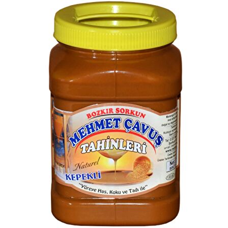 Mehmet Çavuş Kepekli Bozkır Tahini Plastik Kutu 1 Kg (Net 935 gr)