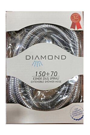 Diamond Esnek Duş Spirali 150+70 cm