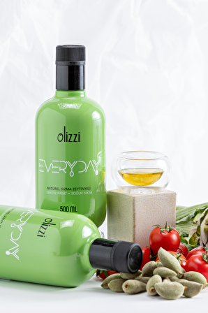 Olizzi Everyday Soğuk Sıkım Ödüllü Zeytinyağı Natürel Sızma Erken Hasat 500 ML