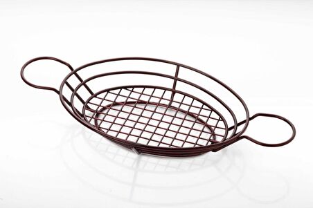 Altınbaşak Oval Sunum Sepeti Küçük 25x18x6cm