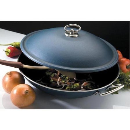 AltınBaşak Bombeli Wok Tencere (32CM) Lacivert