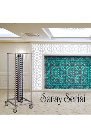 Saray Pazlanmaz Tabak Taşıma Arabası 185 Cm 2 Yıl Garantili