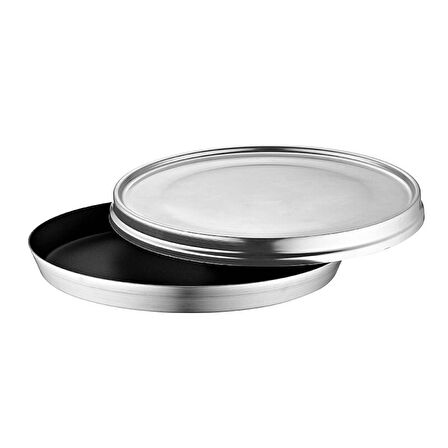 Altınbaşak 28 Cm Alüminyum Kapaklı Pizza Tavası Yapışmaz Kaplamalı (A 170 28)