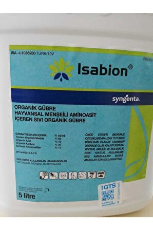 Syngenta İsabion Yaprak Gübresi 5 Lt 