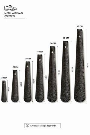 Metal Ayakkabı Çekeceği Uzun Saplı Ayakkabı Giyme Aparatı Ergonomik Ayakkabı Çekeceği-40cm