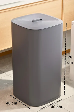 Twindecor 2 Bölmeli Kirli Çamaşır Sepeti Yıkanabilir 90 LT - Büyük Boy Katlanabilir Kirli Sepeti