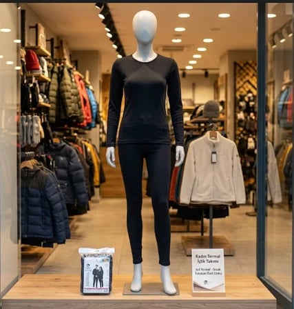 Erkek/Kadın Unisex Thermal Tayt Fanila Takımı