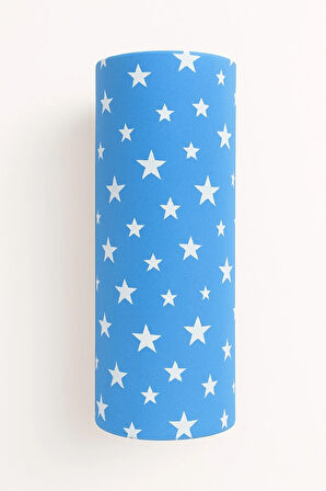 Desenli 180 x 200 cm Battal Boy Mavi Yıldız Lastikli Çarşaf ve 2 Adet Yastık Kılıfı