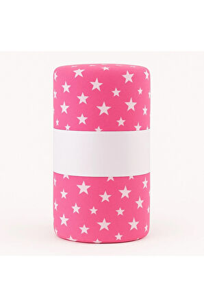 Desenli 180 x 200 cm Battal Boy Pembe Yıldız Lastikli Çarşaf ve 2 Adet Yastık Kılıfı