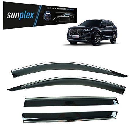 Sunplex Kromlu Cam Rüzgarlığı Chery Tiggo 8 PRO 2023-2025 ile uyumlu-