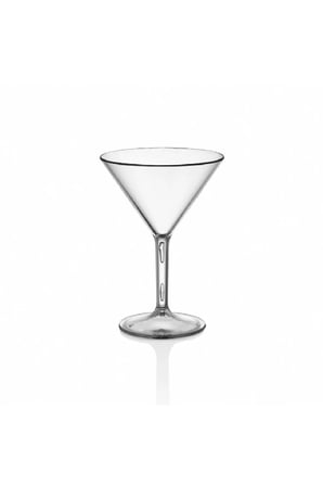 Polikarbon Martini Kadehi Kırılmaz Cam Görünümlü 280 ML Kokteyl Bardağı