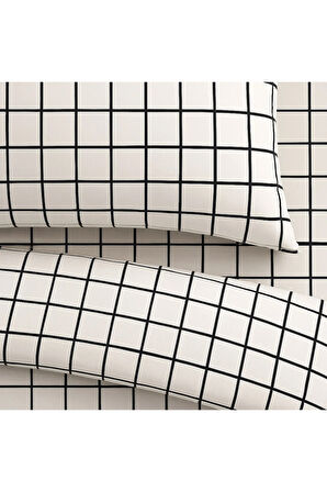 Tek Kişilik Desenli Nevresim + 1 Adet Kapaklı Yastık Kılıfı