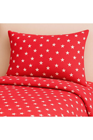 Tek Kişilik Desenli Nevresim + 1 Adet Kapaklı Yastık Kılıfı