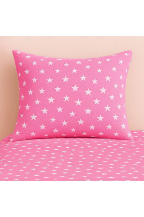 Tek Kişilik Desenli Nevresim + 1 Adet Kapaklı Yastık Kılıfı