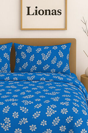 Çift Kişilik Desenli Nevresim + 2 Adet Kapaklı Yastık Kılıfı