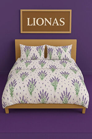 Çift Kişilik Desenli Nevresim + 2 Adet Kapaklı Yastık Kılıfı