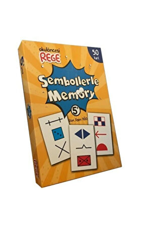 Sembollerle Memory 50 Kart Sembollerle Hafıza Eşleştirme Oyunu