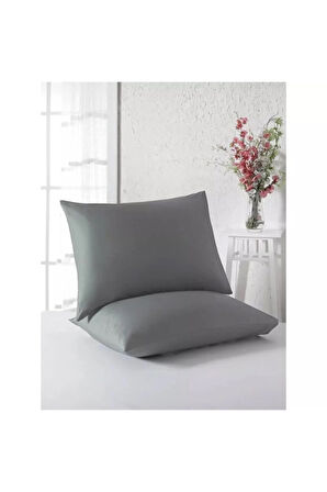 Düz Pamuklu 2'li Yastık Kılıfı 50x70 Cm