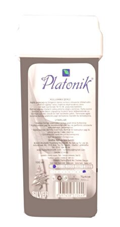 Platonik Kartuş Ağda Gri Silver 100 Ml.