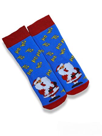 Unisex Renkli Kışlık Havlu Christmas Themed Teryy Socks Desenli 1 Adet Çorap Numara  Bt-0747