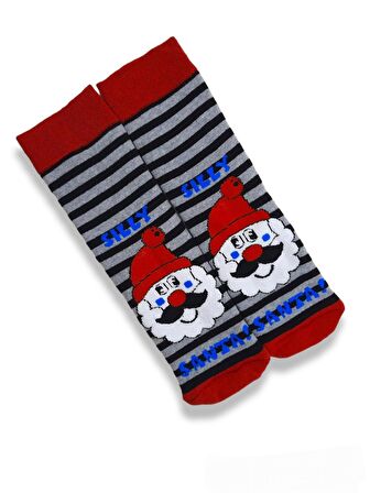 Unisex Renkli Kışlık Havlu Christmas Themed Teryy Socks Desenli 1 Adet Çorap Numara  Bt-0755