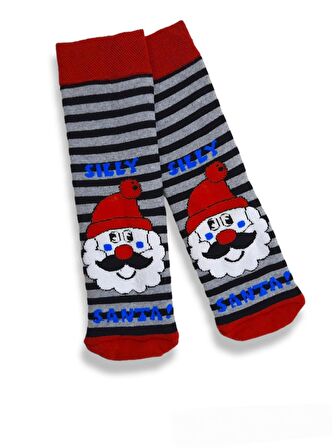 Unisex Renkli Kışlık Havlu Christmas Themed Teryy Socks Desenli 1 Adet Çorap Numara  Bt-0755