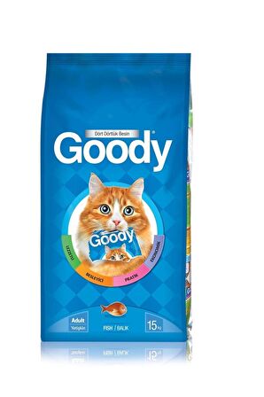 Goody Balıklı Yetişkin Kedi Maması 15 KG