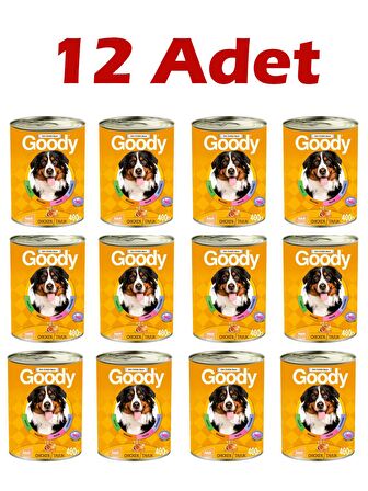 Goody Tavuklu Yetişkin Köpek Konservesi 400 Gr 12 Adet