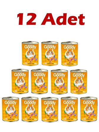 Goody Tavuklu Yetişkin Kedi Konservesi 400 Gr 12 Adet