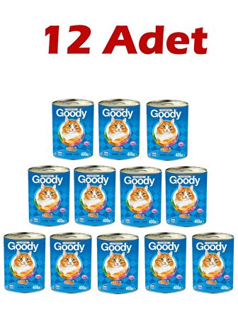 Goody Somonlu Yetişkin Kedi Konservesi 400 Gr 12 Adet