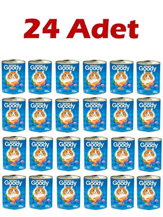 Goody Somonlu Yetişkin Kedi Konservesi 400 Gr 24 Adet