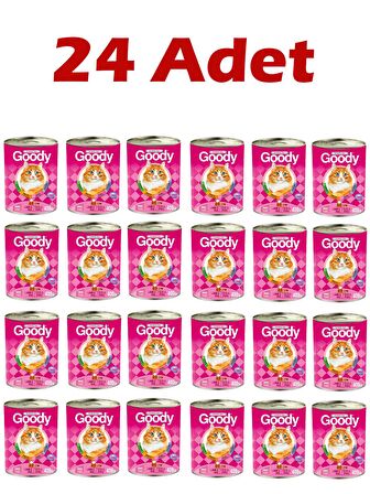 Goody Kuzu Pirinçli Yetişkin Kedi Konservesi 400 Gr 24 Adet