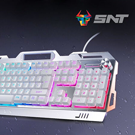 Snt GM-KBH01 Gaming Klavye Mouse Kulaklık Set Beyaz