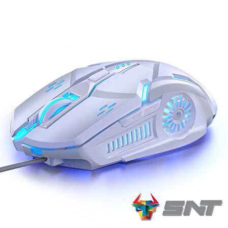 Snt GM-KBH01 Gaming Klavye Mouse Kulaklık Set Beyaz