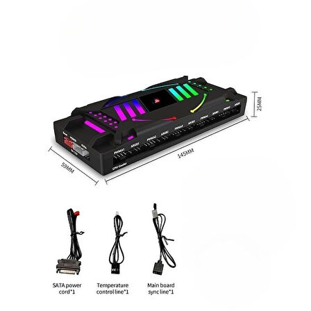 ARGBCTR-01W ARGB Denetleyici Controller Uzaktan Kumandalı  Beyaz