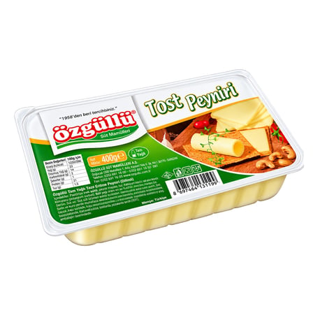Özgüllü Dilimli Tost Peyniri 400 gr x 2 Adet