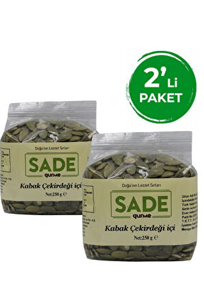 SADE KABAK ÇEKİRDEĞİ İÇİ 250 GR 2 Lİ PAKET