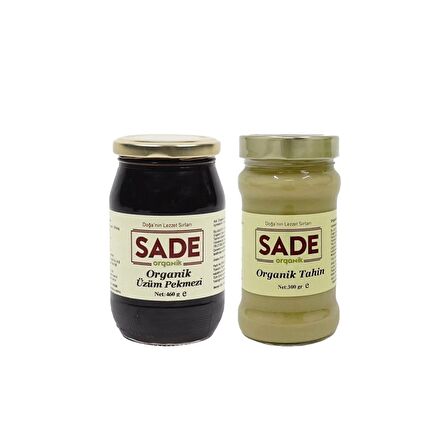 Sade Organik Tahin & Üzüm Pekmezi