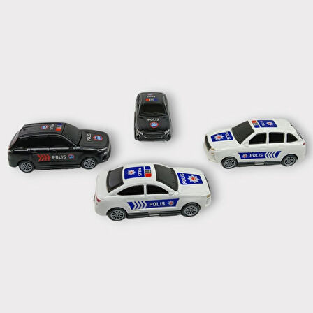 Çek Bırak TOGG Polis Arabası - 4lü Set