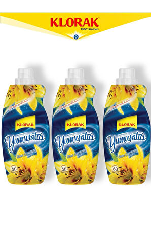 Yumuşatıcı Sarı Çiçekler 1440 ml. 60 Yıkama (3 Adet)
