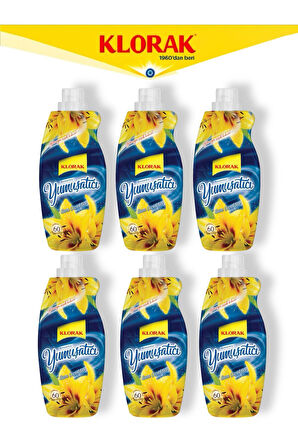 Yumuşatıcı Sarı Çiçekler 1440 ml. 60 Yıkama (6 Adet)