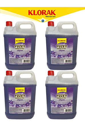 YÜZEY TEMİZLEYİCİ LİLYUM 4000 ML 4 Adet