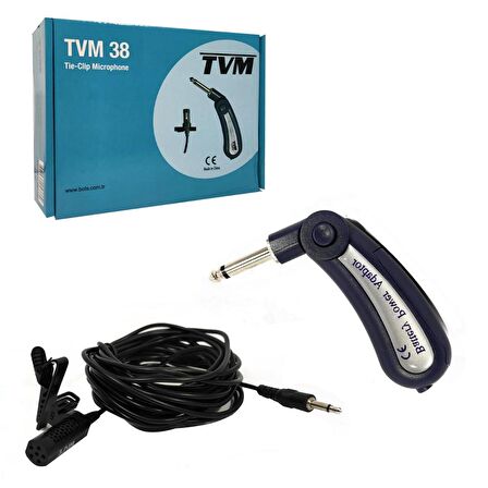 YAKA MİKROFONU HAREKETLİ 5MT KABLO TVM-38