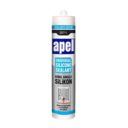 Apel Genel Amaçlı Silikon 250 ml Beyaz 