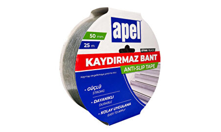 APEL KAYDIRMAZ BANT SİYAH 50MM 25M