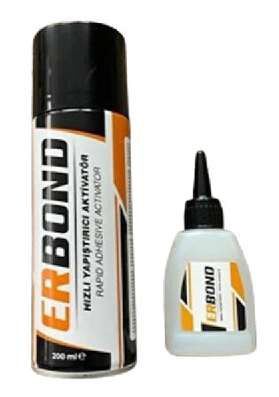 Erbond Hızlı Yapıştırıcı+Aktivatör (50 gr + 200 ml)