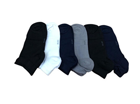 6 Lı Royam Bolero Bambu Erkek Dikişsiz Patik Çorap 41-45 No