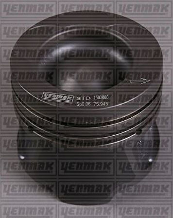 Renault Motor Piston+segmanı Fluence Megane III Scenic III (sogutma Kanallı-Yag Puskurtme Oyugu-Segman Tasıy - Yenmak 36-04185-001