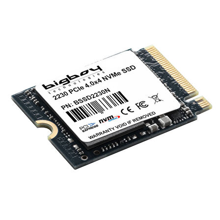Bigboy BSSD2230N1T 1 TB 5100-4600 Mb/s 22x30 PCIe 4.0 x4 M.2 NVMe SSD Harddisk