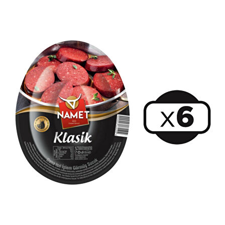 Namet Klasik Dana Kangal Sucuk 200 gr X 6 Adet